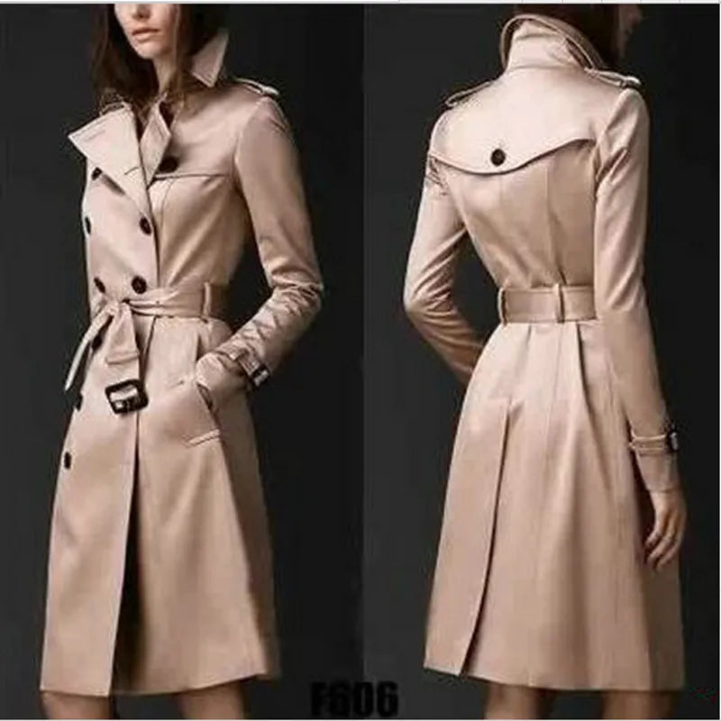 Women's Double Breasted Trench Coat