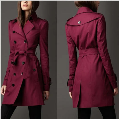 Women's Double Breasted Trench Coat