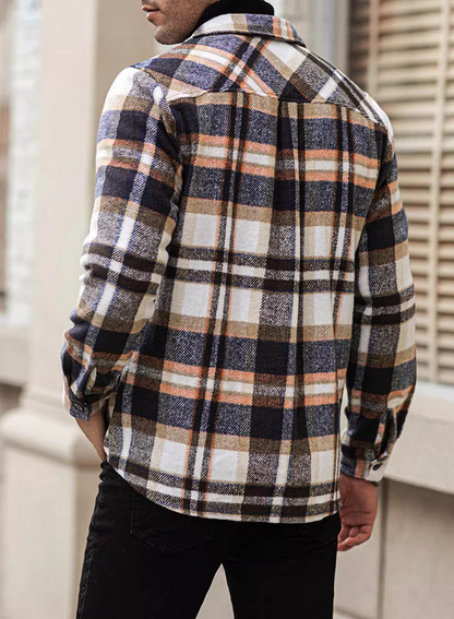 Men's Oversized Plaid Shirt