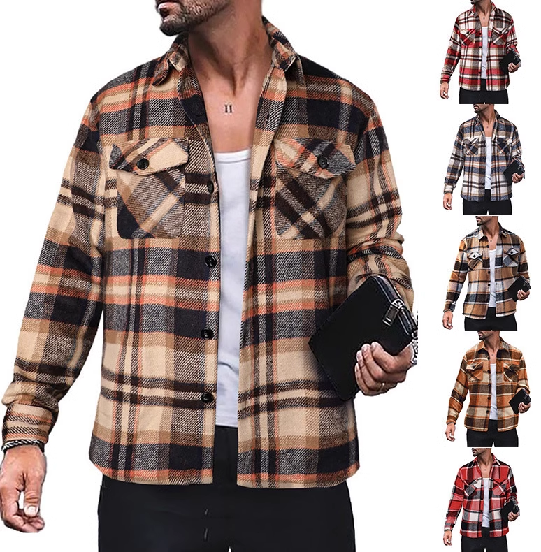 Men's Oversized Plaid Shirt