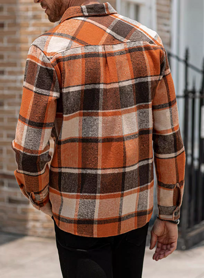 Men's Oversized Plaid Shirt