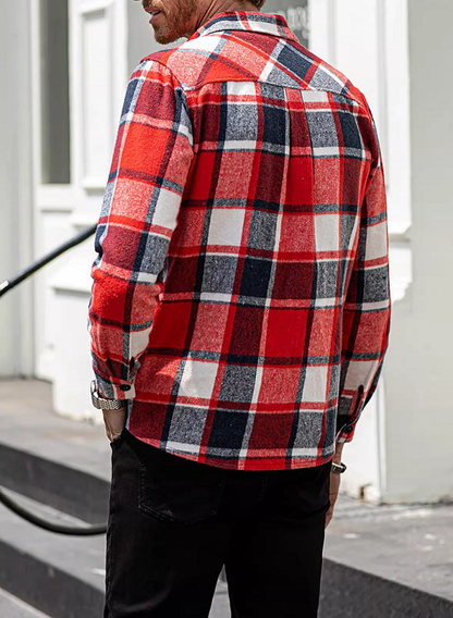 Men's Oversized Plaid Shirt