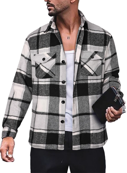 Men's Oversized Plaid Shirt