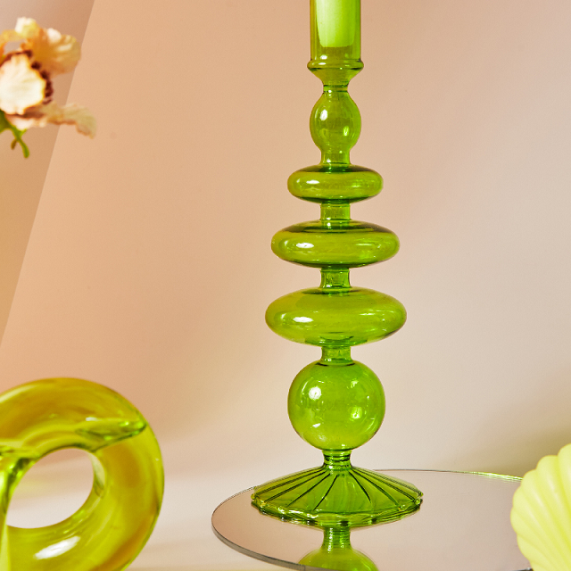 Floriddle Taper Candle Holders Glass Candlesticks