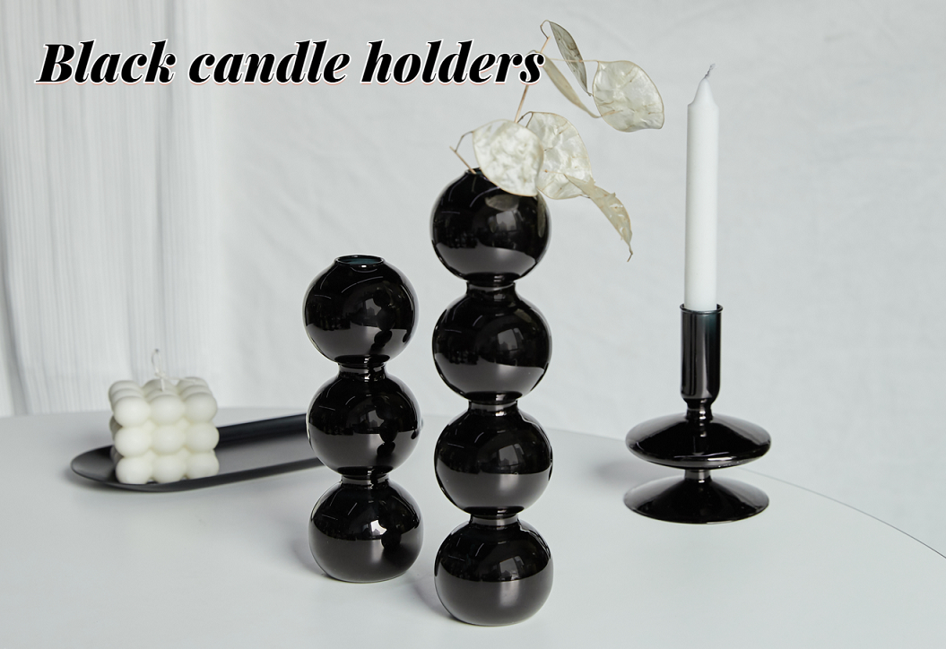 Floriddle Taper Candle Holders Glass Candlesticks