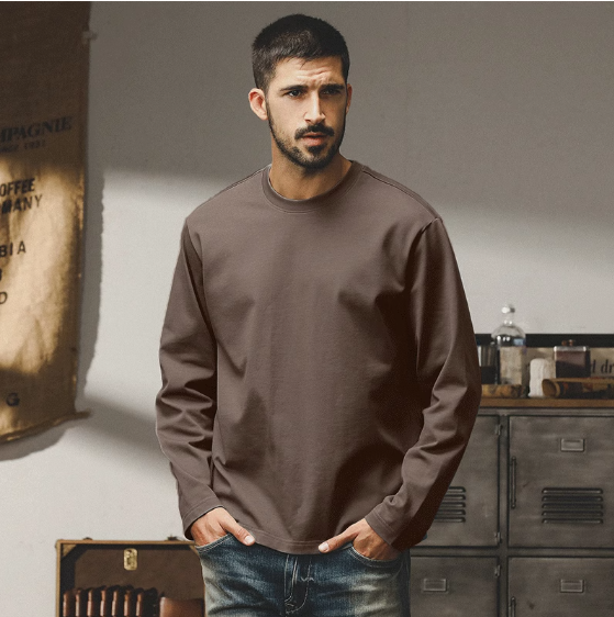 Men's Long Sleeve Combed Cotton Shirt