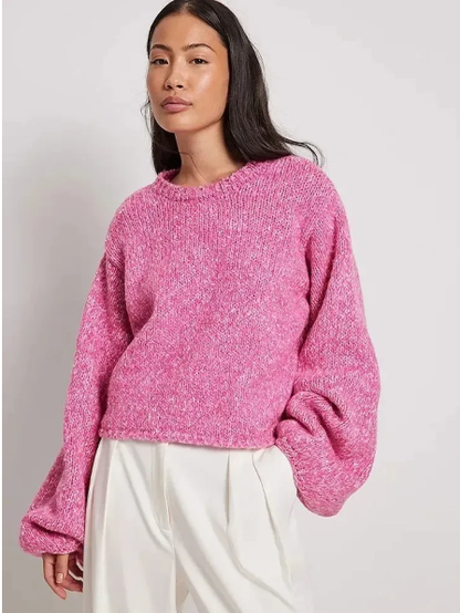 Women's Over-Sized Backless Knit Sweater