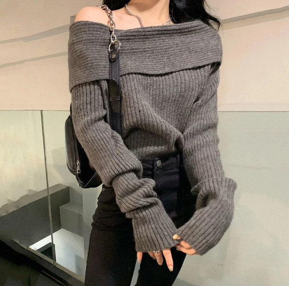 Women's Off-the-Shoulder Sweater