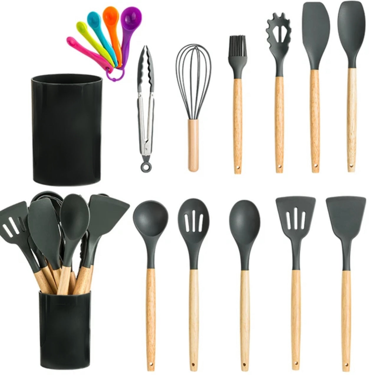 13PCS Heat-Resistant Silicone Kitchen Utensil Set