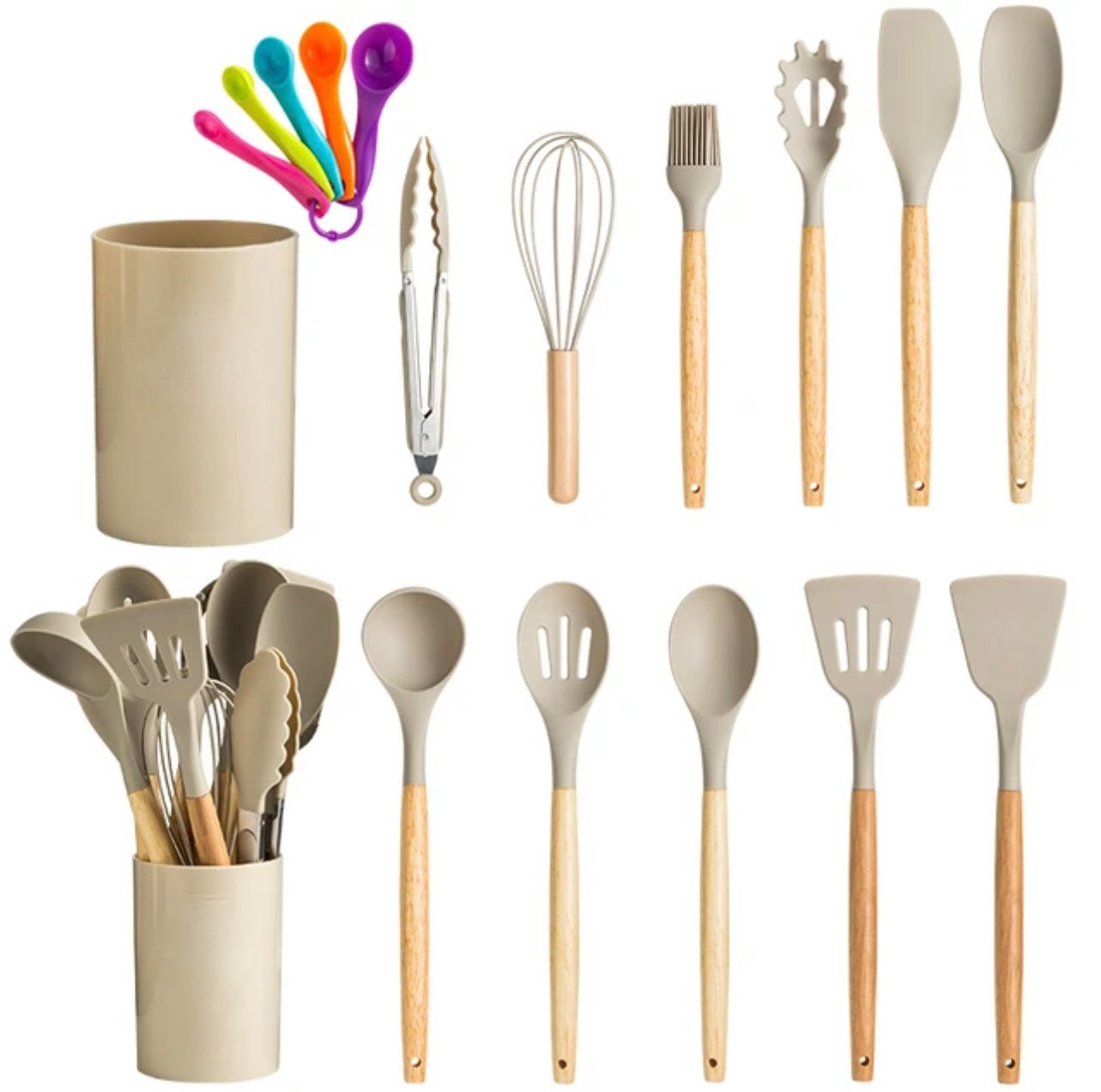 13PCS Heat-Resistant Silicone Kitchen Utensil Set