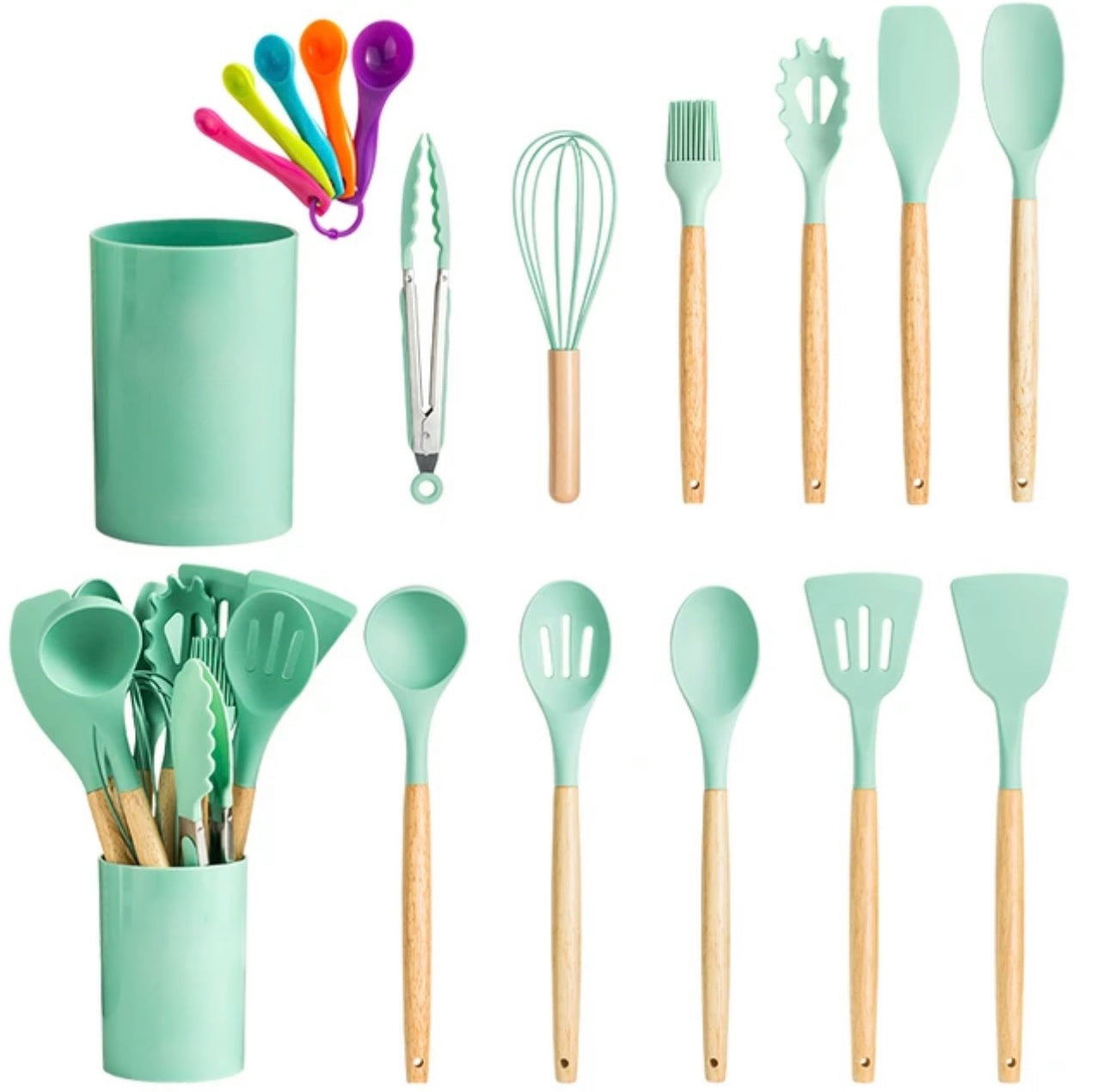 13PCS Heat-Resistant Silicone Kitchen Utensil Set