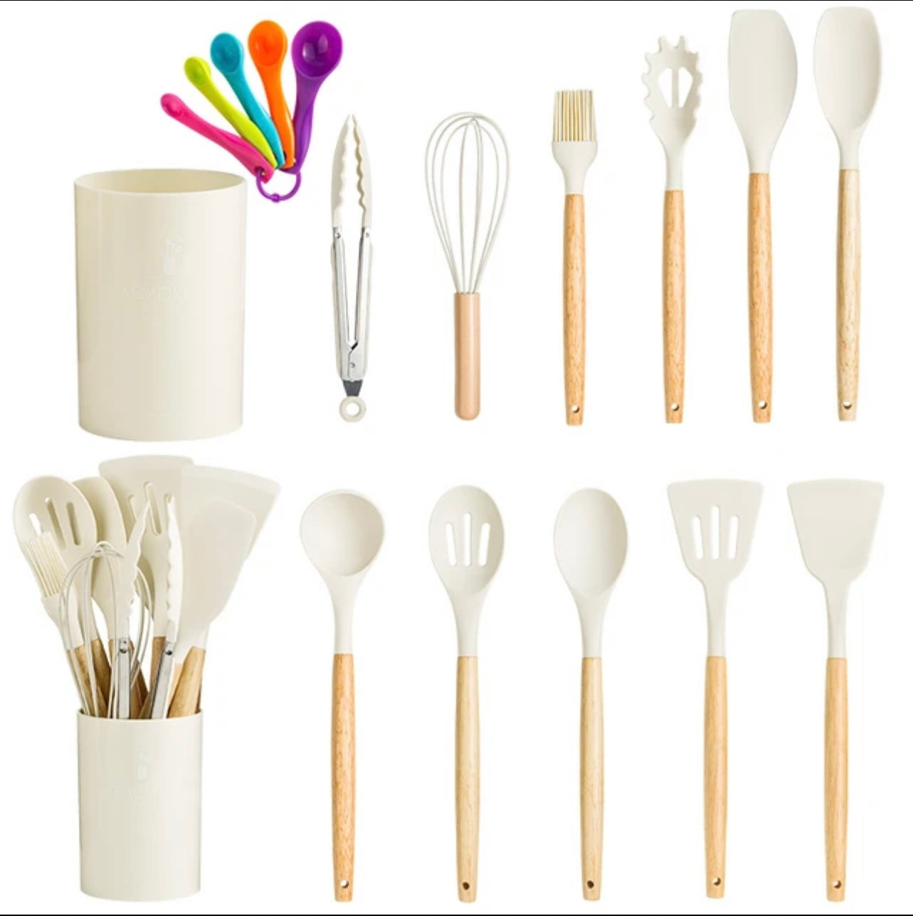 13PCS Heat-Resistant Silicone Kitchen Utensil Set